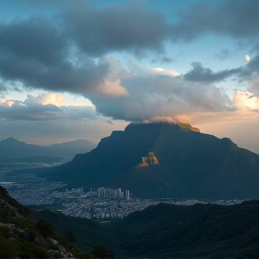 Table Mountain overlooking Cape Town, South Africa
